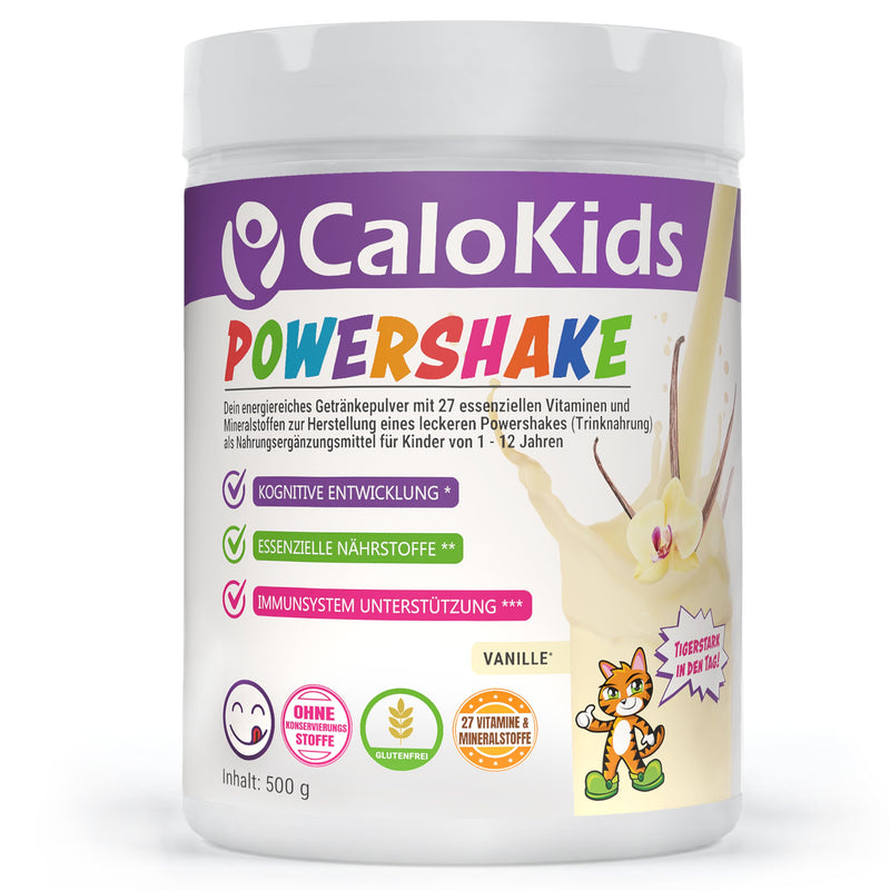CaloKids+ Pulver für Kinder – Dose für Nährstoff-Shakes, 500 g