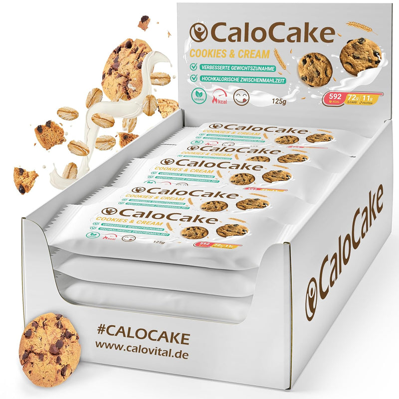 CaloCake Energieriegel mit 592 Kalorien je Riegel – Box mit 24 Stück