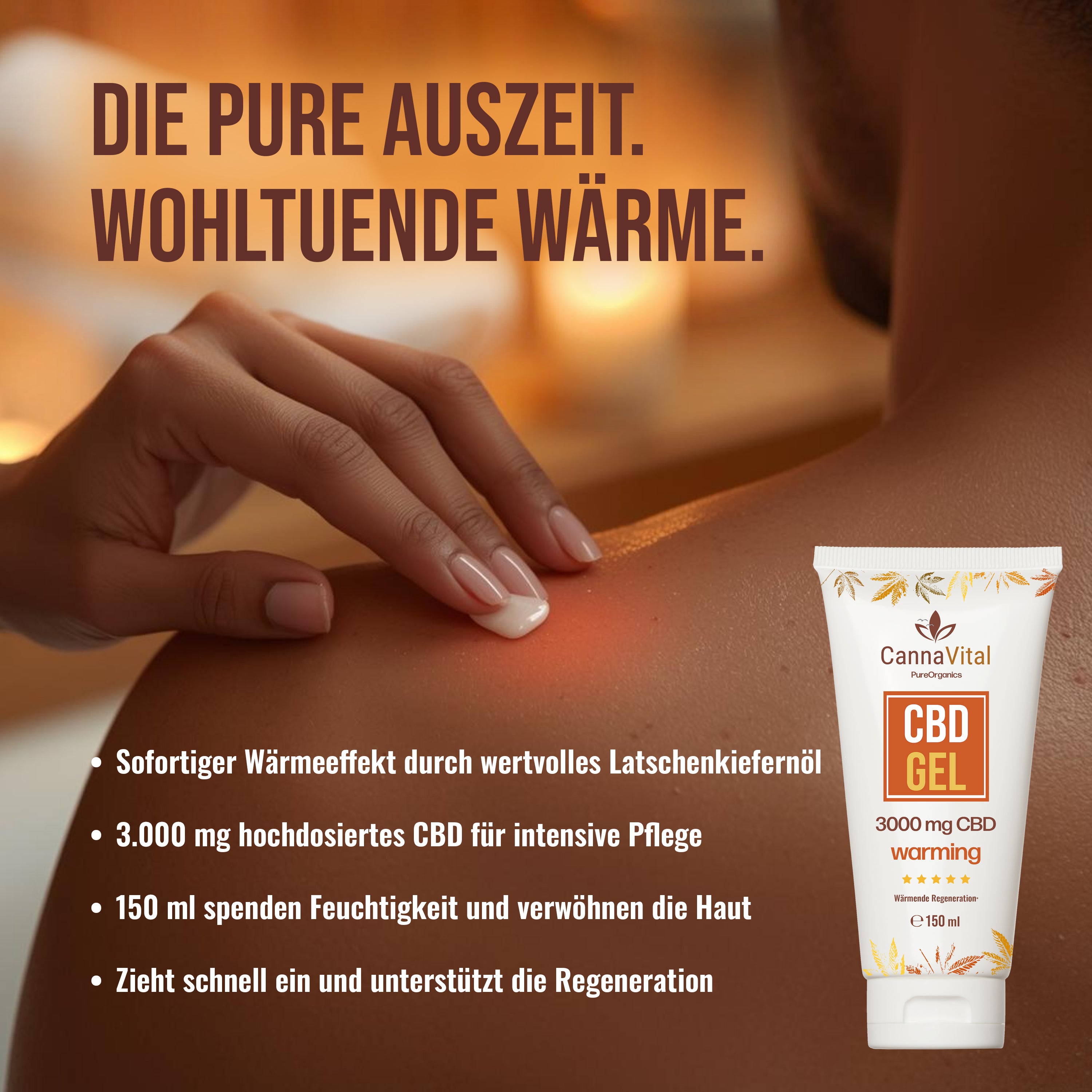 CannaVital - Wärmende CBD Gel 3000mg - 150ml