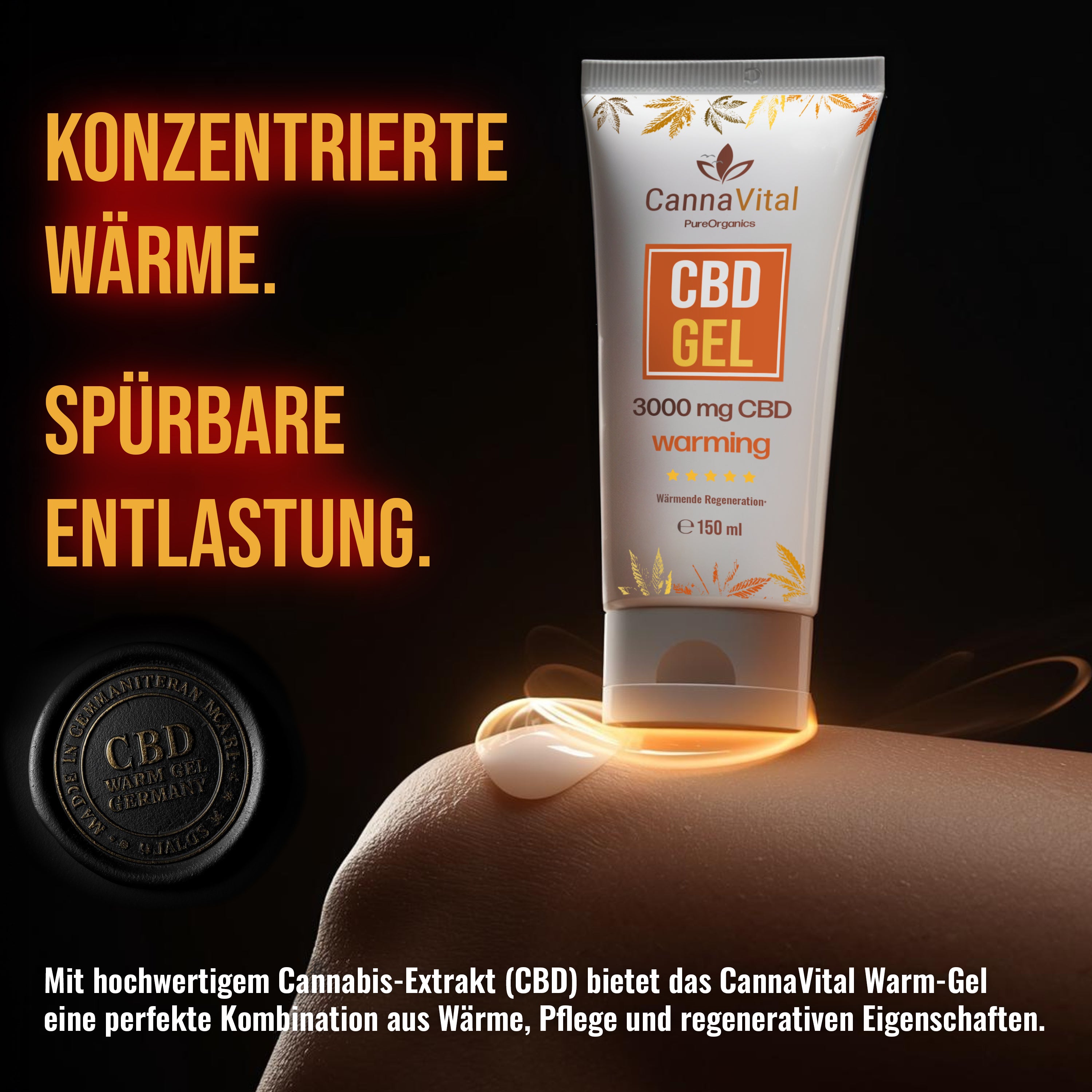 CannaVital - Wärmende CBD Gel 3000mg - 150ml