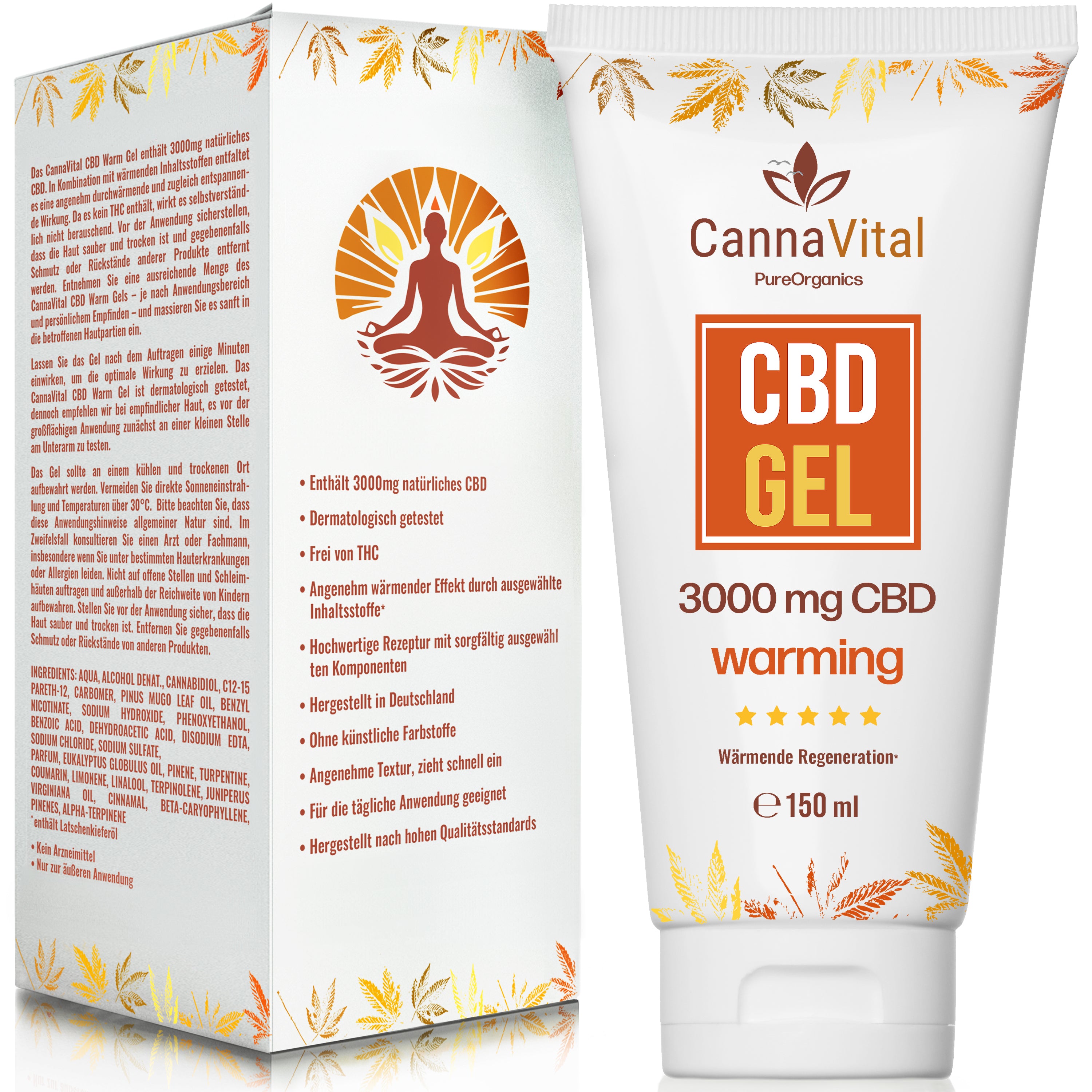 CannaVital - Wärmende CBD Gel 3000mg - 150ml