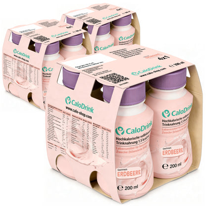 CaloDrink Erdbeere 200 ml – 12er-Pack Trinknahrung
