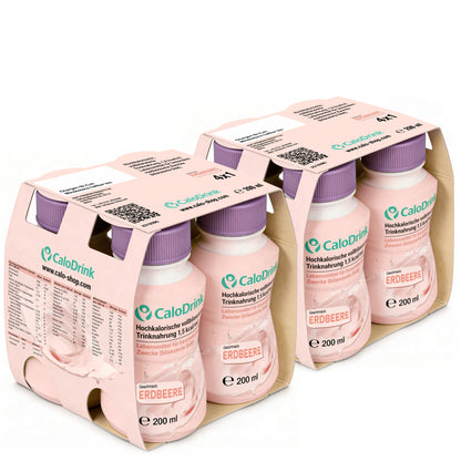 CaloDrink Erdbeere 200 ml – 8er-Pack Trinknahrung