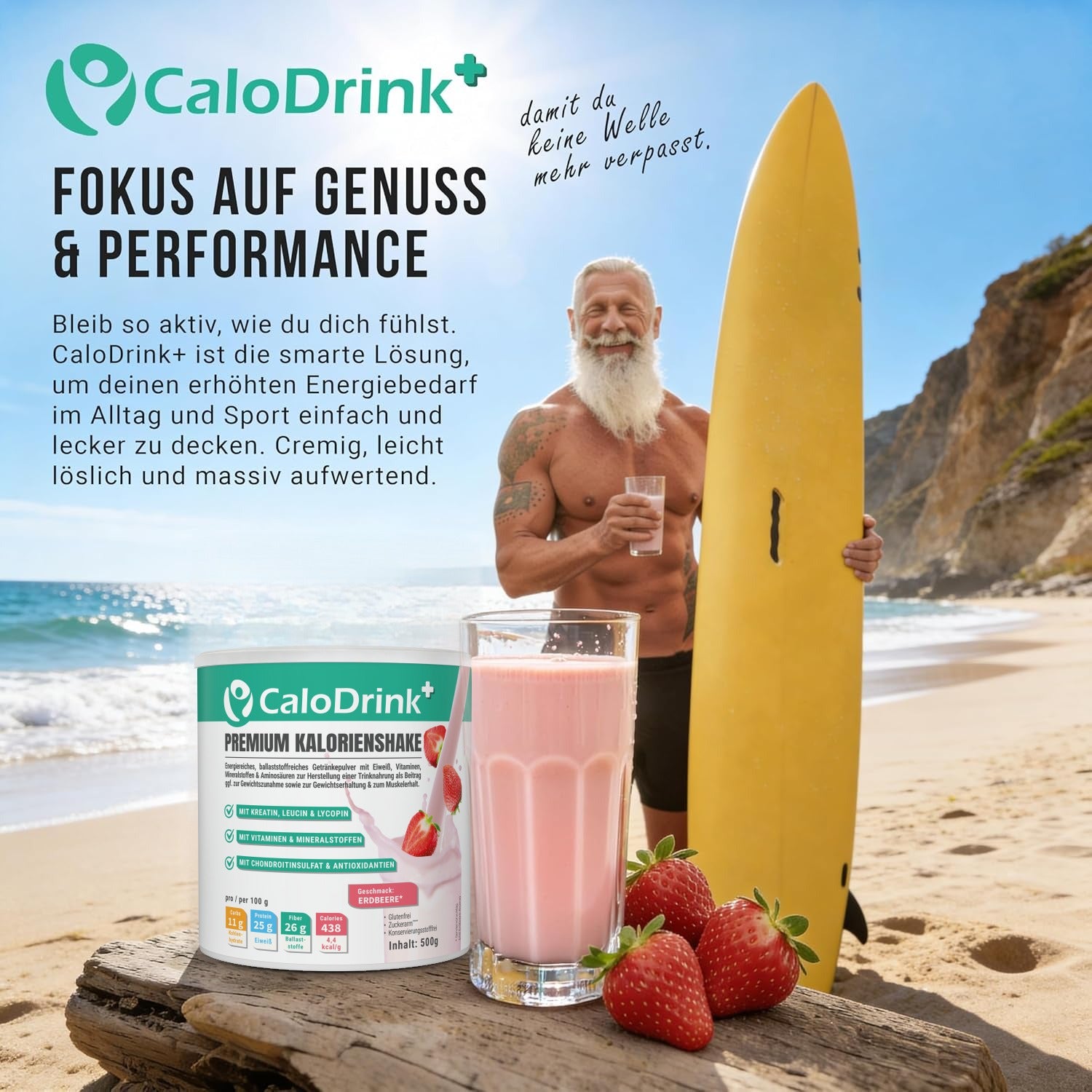 CaloDrink+ für Genuss und Performance – aktiv bleiben und zunehmen