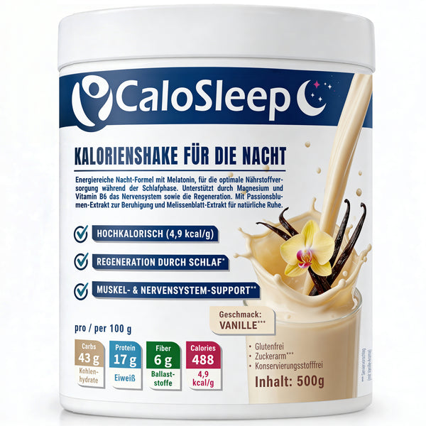 CaloSleep Nacht-Shake Vanille – hochkalorische Trinknahrung mit Melatonin