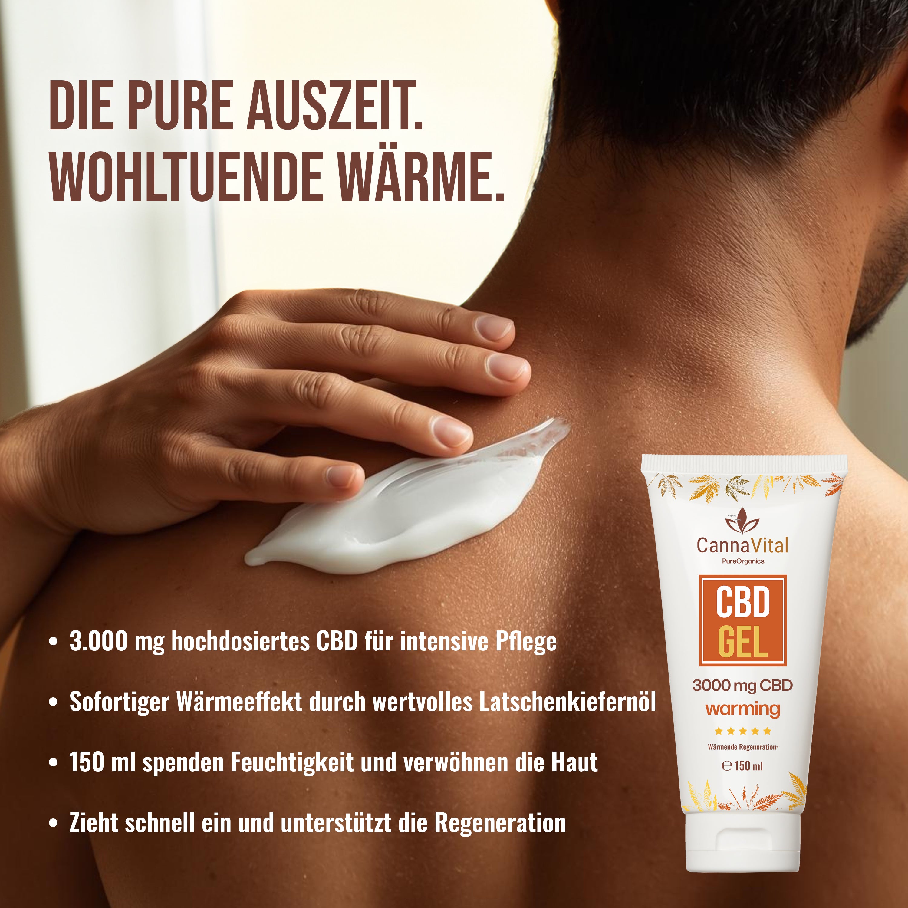 CannaVital - Wärmende CBD Gel 3000mg - 150ml