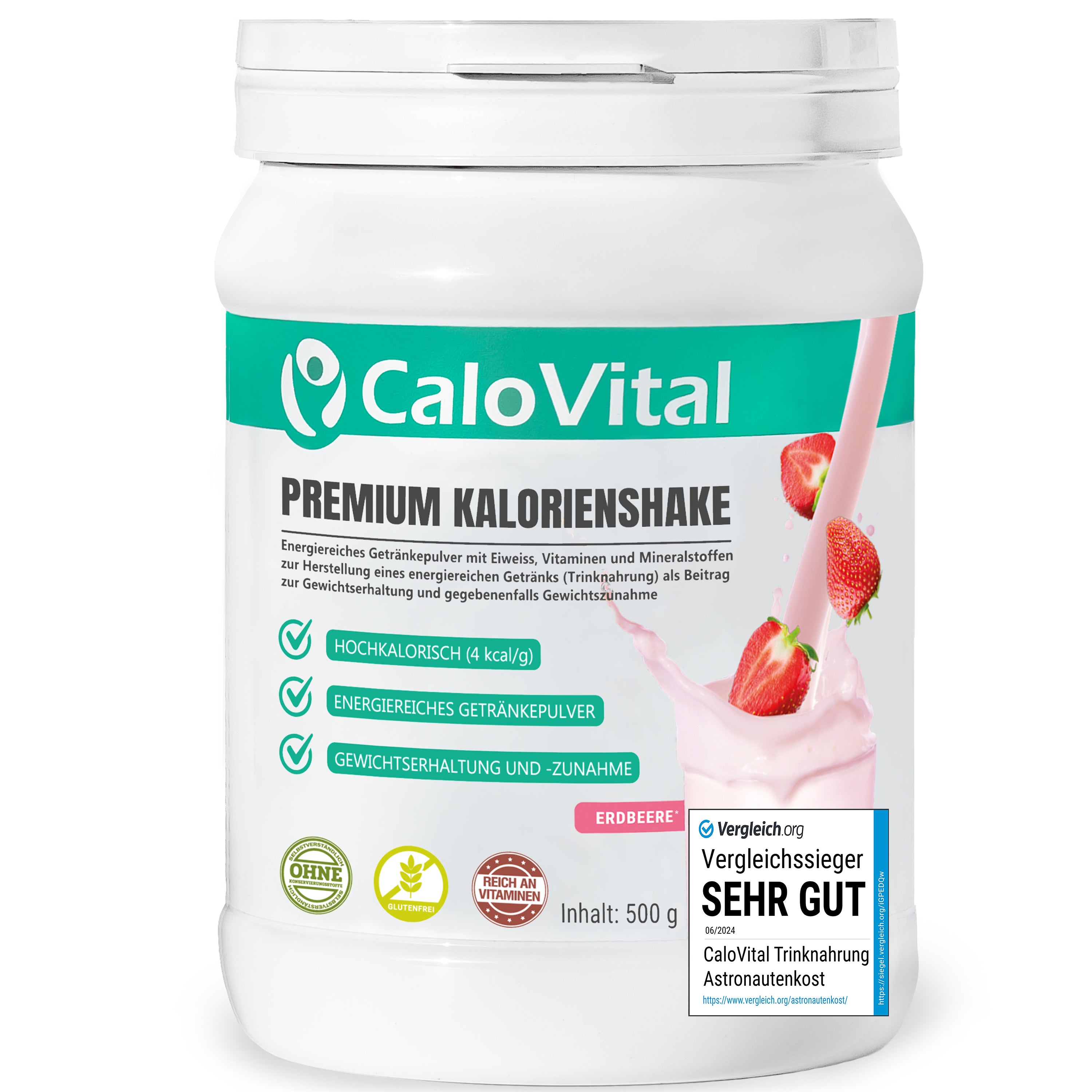 CaloVital Trinknahrung hochkalorisch für Gewichtszunahme | Kalorien Shake hochdosiert mit vielen Vitaminen