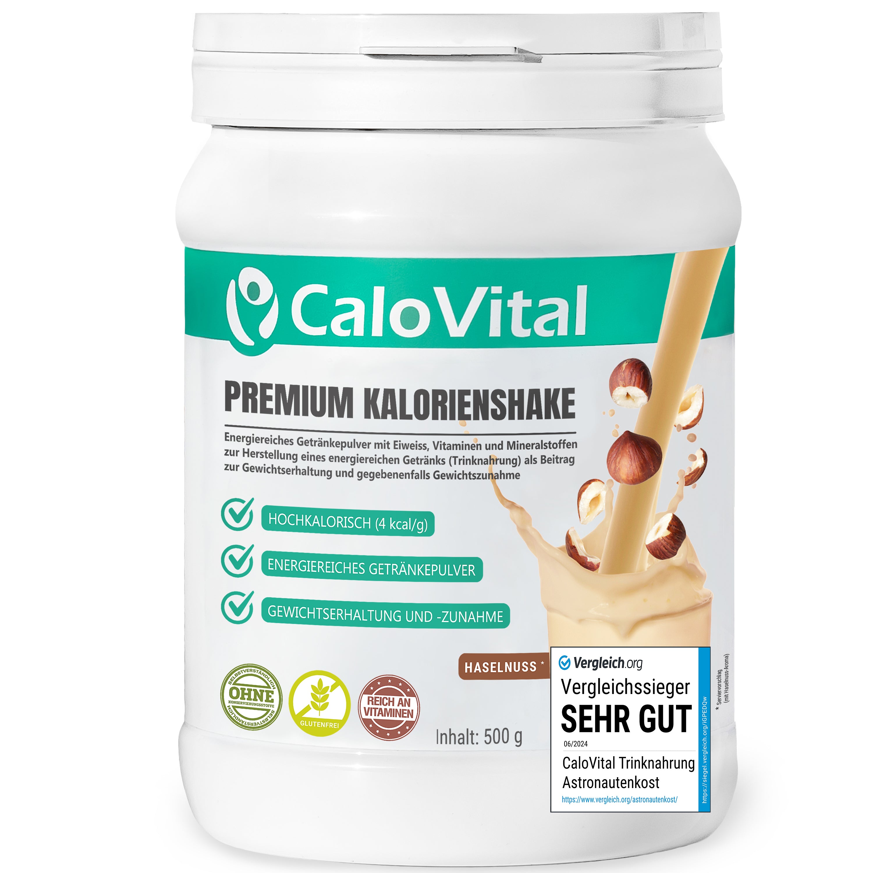 CaloVital Trinknahrung hochkalorisch für Gewichtszunahme | Kalorien Shake hochdosiert mit vielen Vitaminen