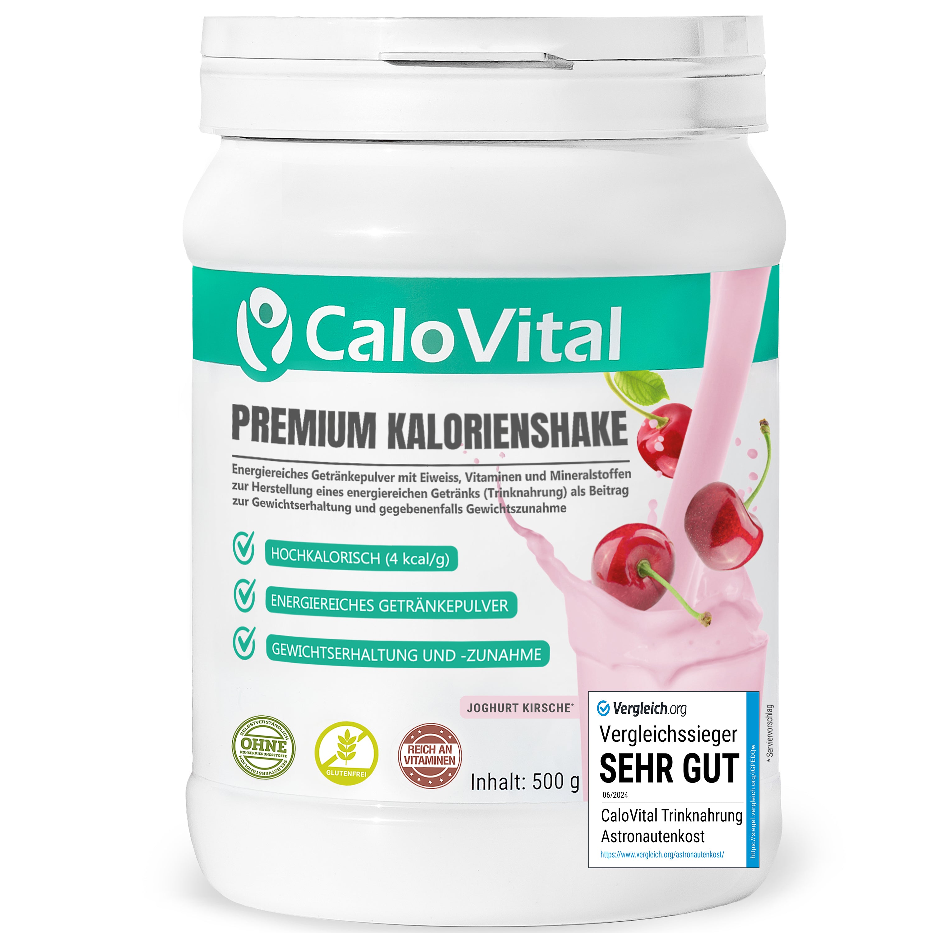 CaloVital Trinknahrung hochkalorisch für Gewichtszunahme | Kalorien Shake hochdosiert mit vielen Vitaminen
