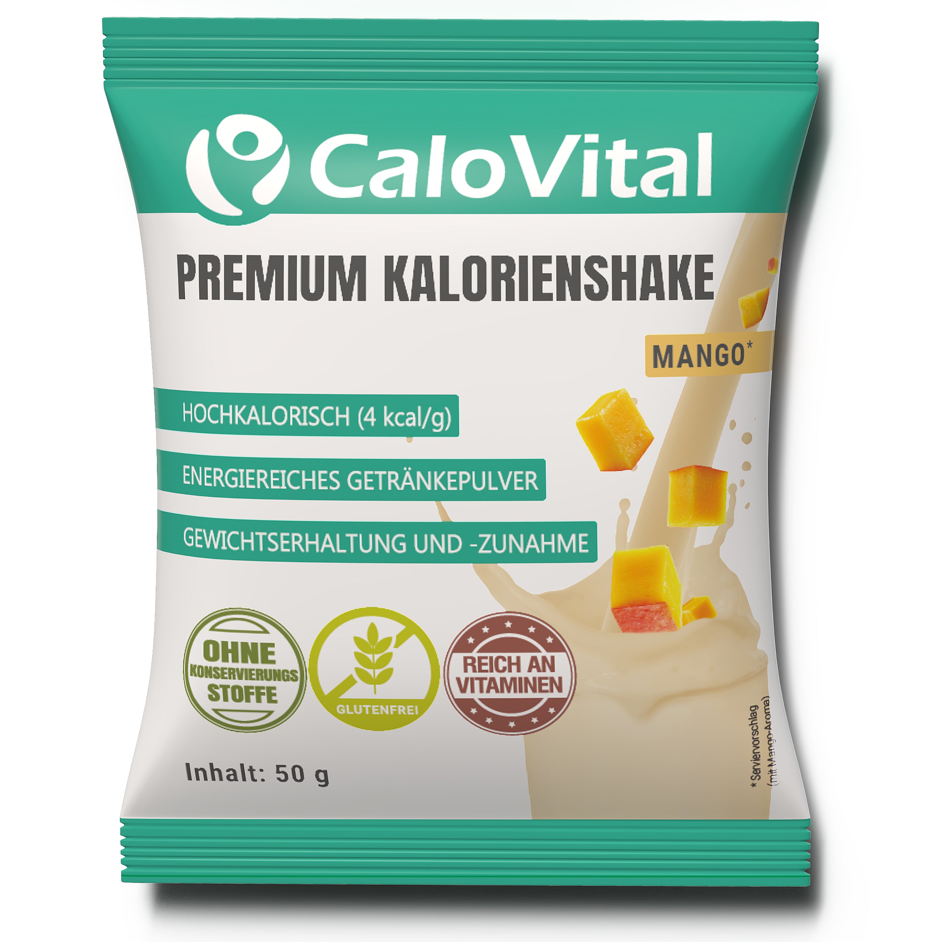 Pack d'essai CaloVital : Nutrition liquide hypercalorique / Nutrition astronaute pour une prise de poids ciblée | Sachet de poudre de 50 g 