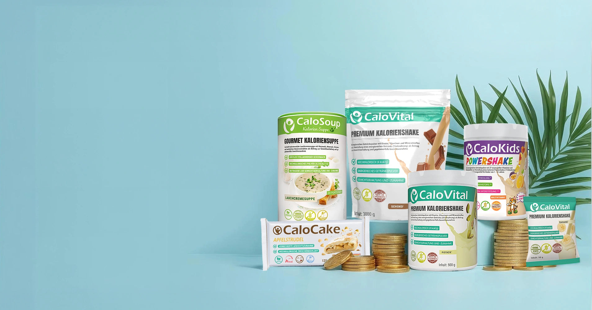 CaloVital – hochkalorische Trinknahrung in Pulverform für gesunde Gewichtszunahme, reich an Kohlenhydraten, Eiweiß, Vitaminen und Mineralstoffen, geeignet als Mahlzeitenersatz und Aufbaukost.